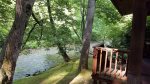 Cabin Sits Right On Alarka Creek